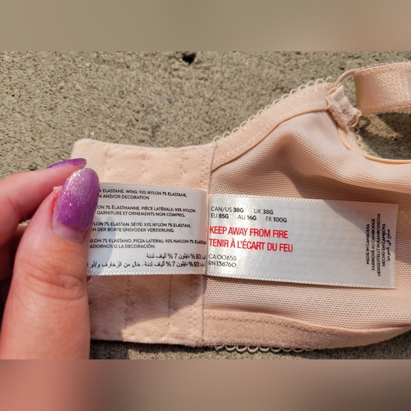 Beige bra with little bows - Picture 4 of 4